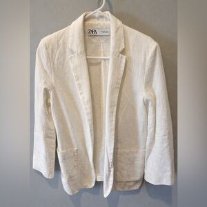 Zara Linen Blazer for Women